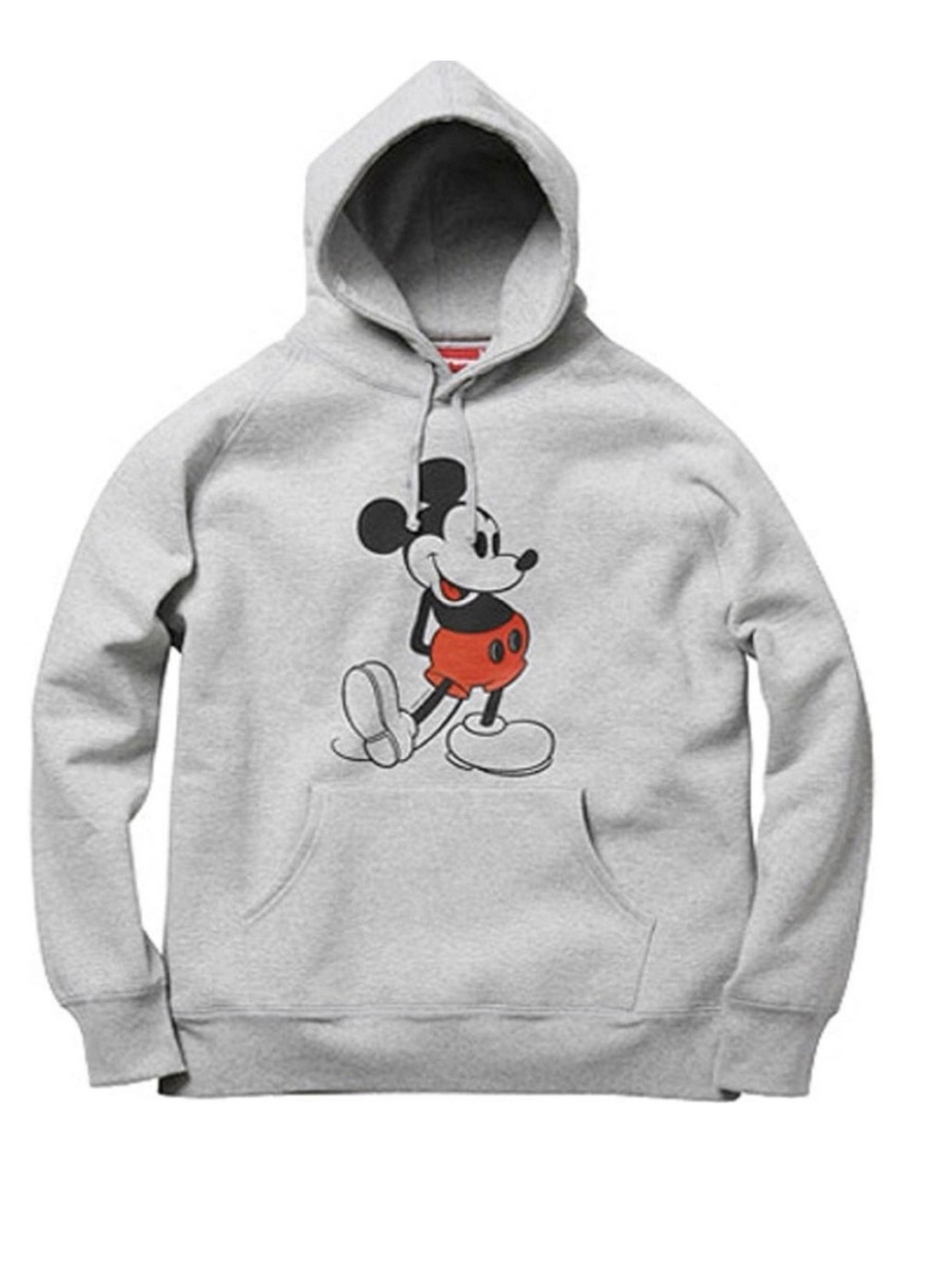 Supreme Gray Hoodie with Mickey Graphic PADS RARE